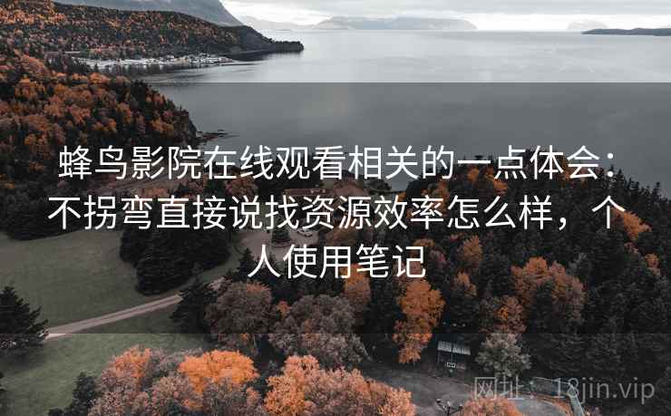 蜂鸟影院在线观看相关的一点体会：不拐弯直接说找资源效率怎么样，个人使用笔记