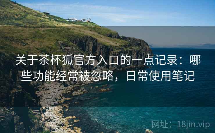 关于茶杯狐官方入口的一点记录：哪些功能经常被忽略，日常使用笔记  第2张
